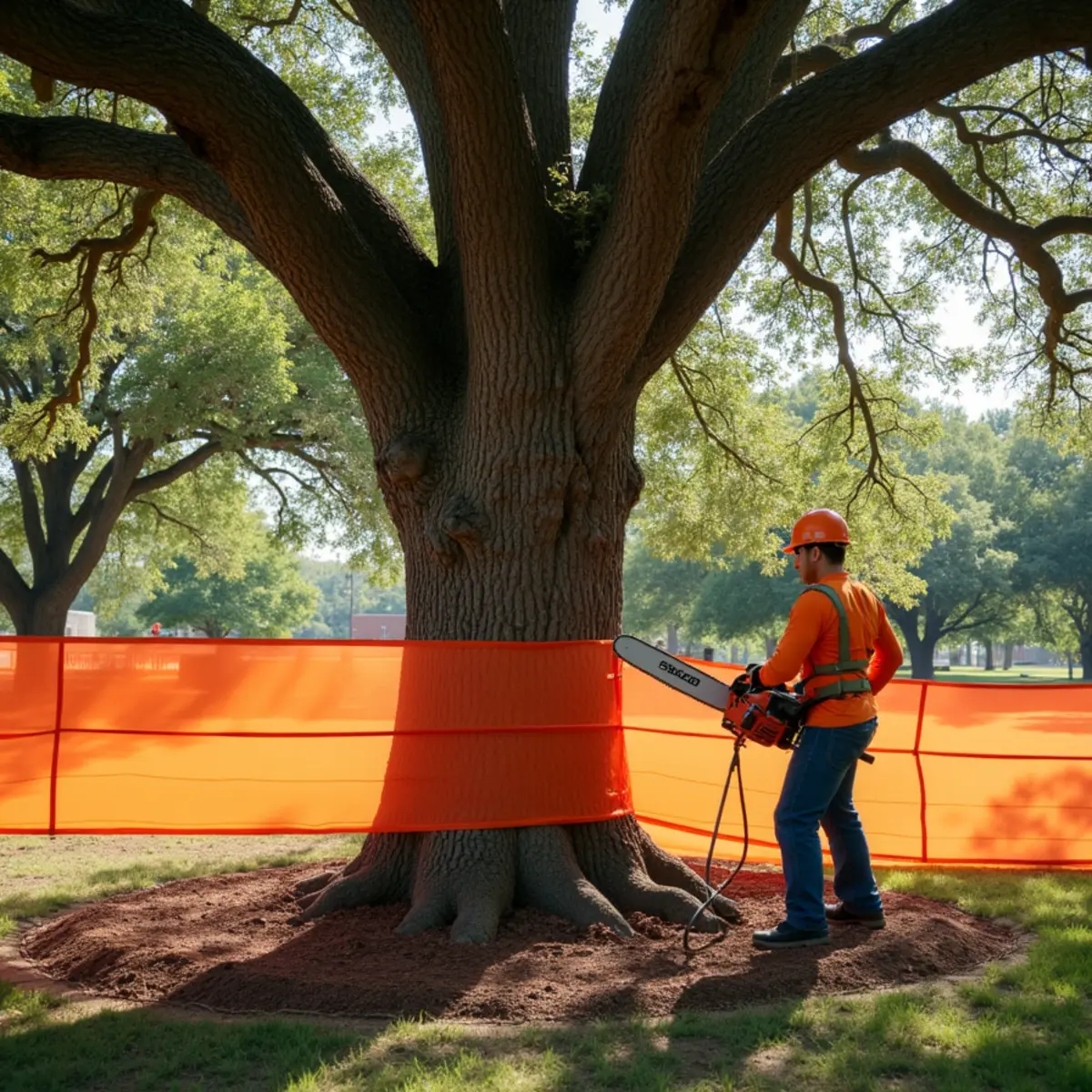 Field arborist inspection for lot clearing cost texas