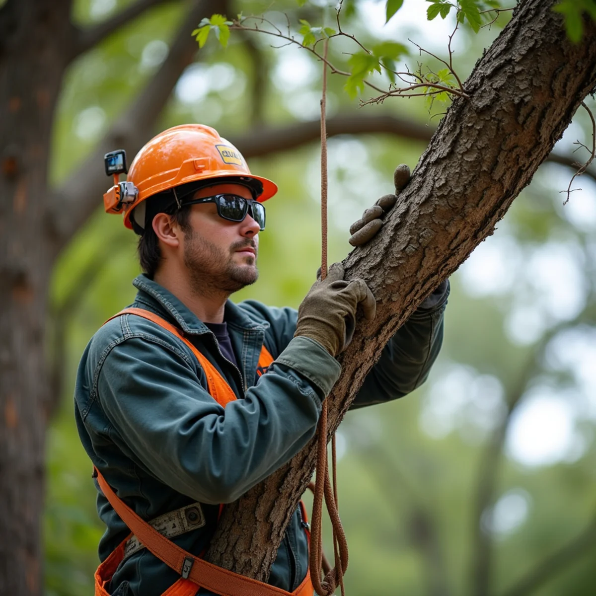 Field arborist inspection for prepare trees for storm