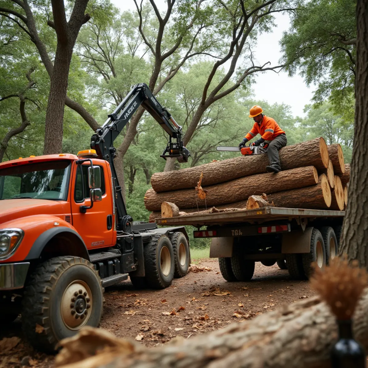 Clean lawn and restored property after tree removal cost austin