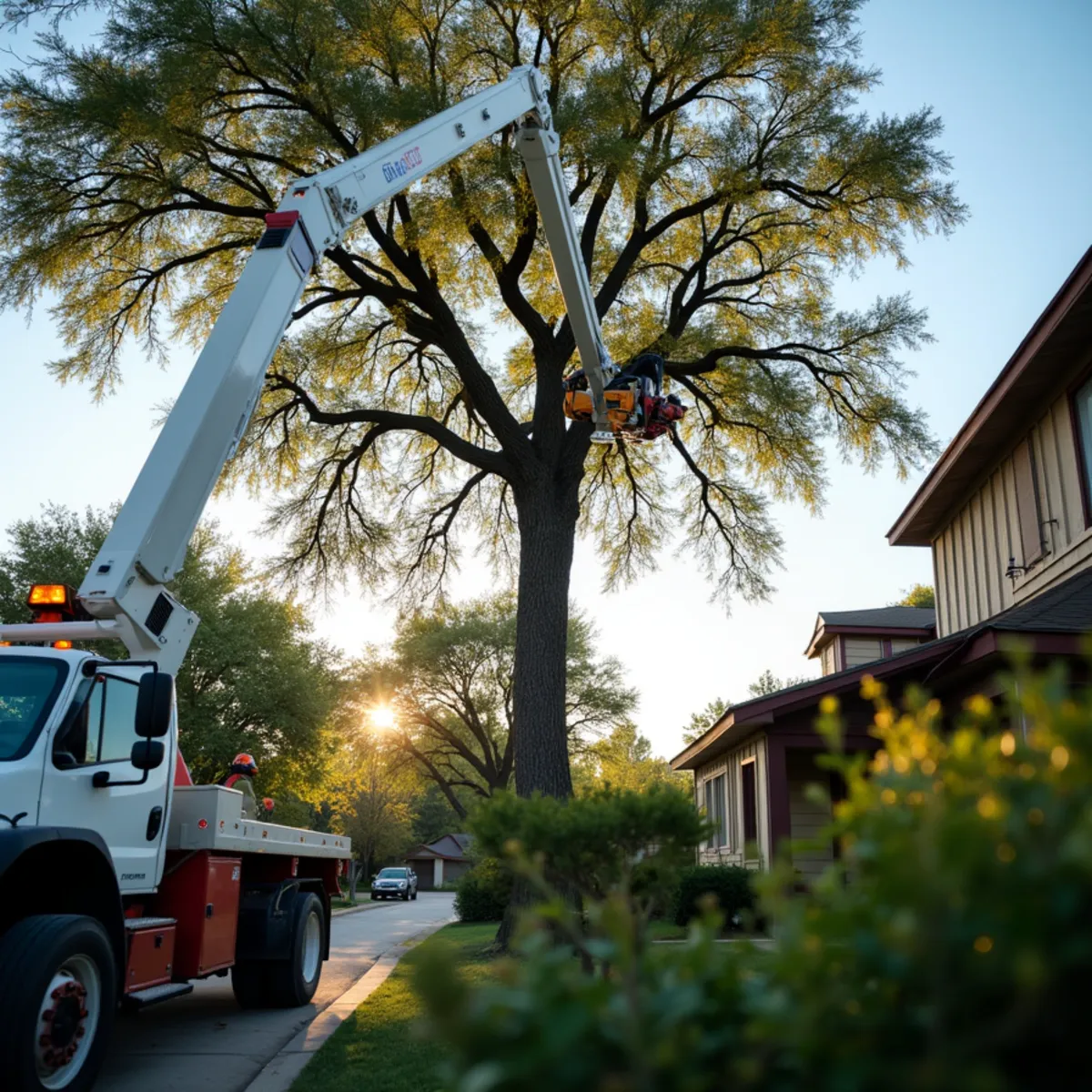 Tree removal and crane rigging in Georgetown TX