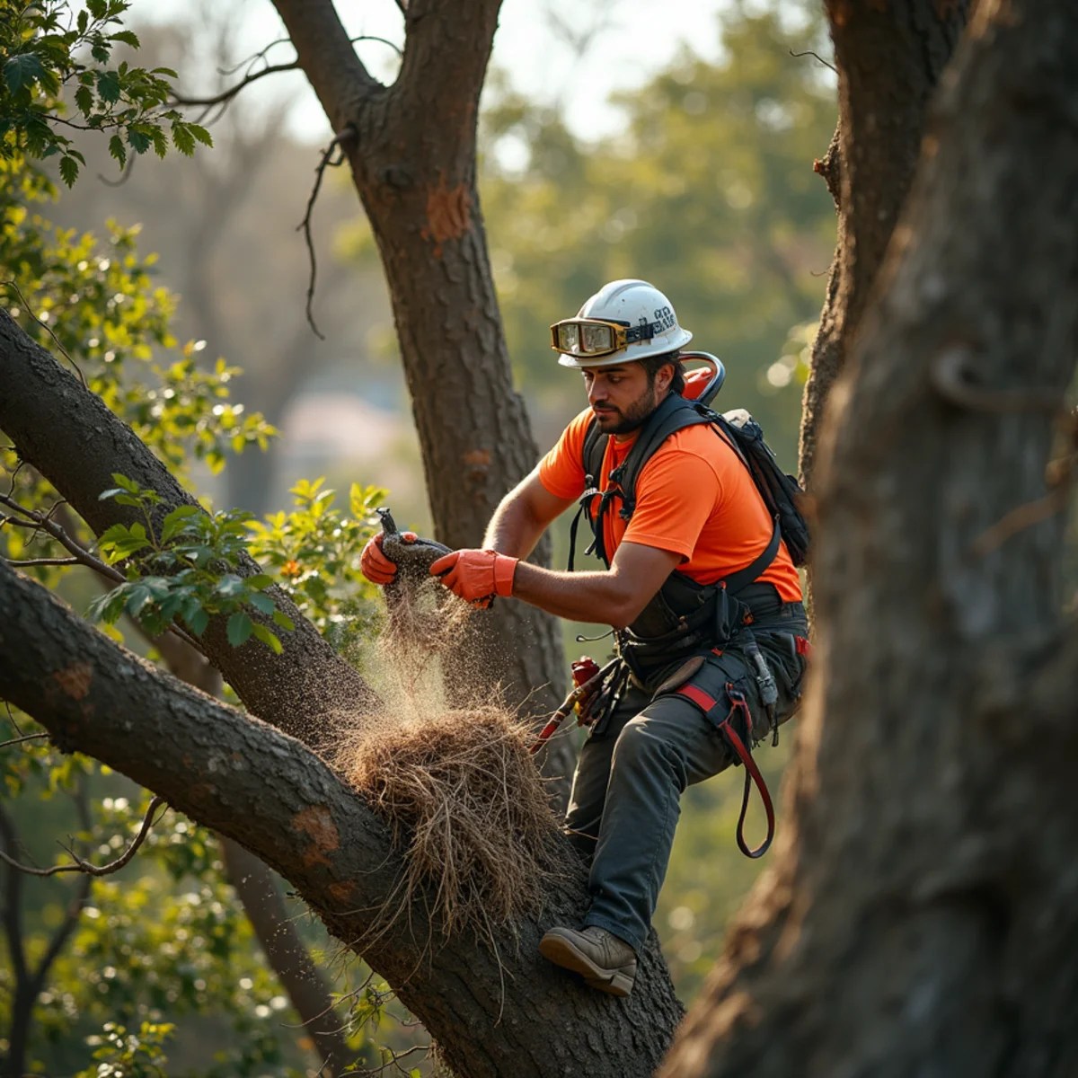 Emergency storm debris chipping and yard cleanup in Jollyville TX