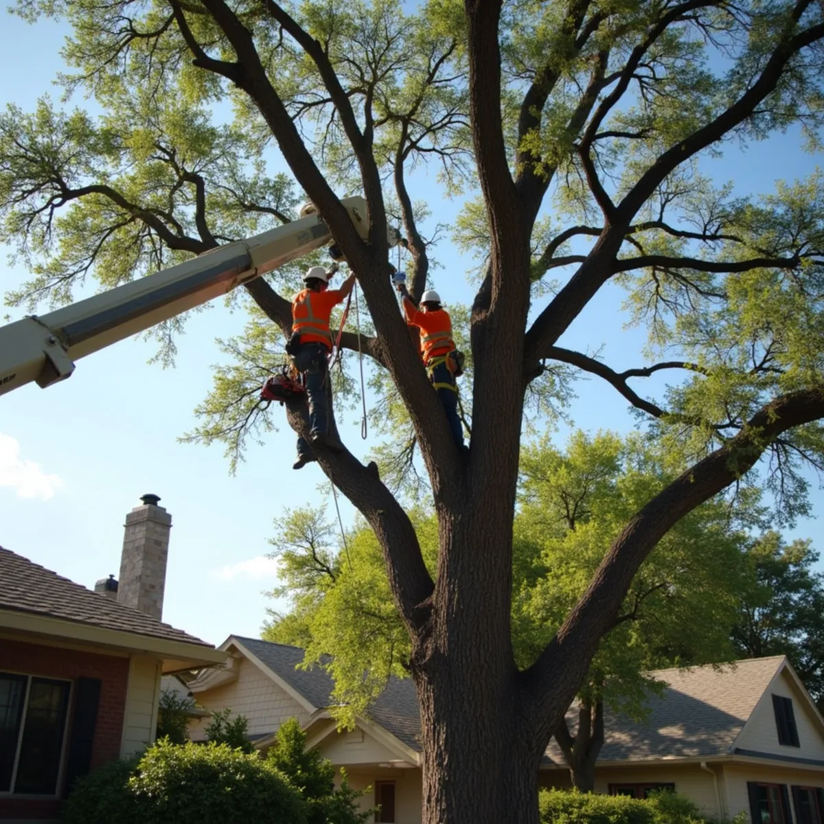 Tree removal and crane rigging in Manchaca TX