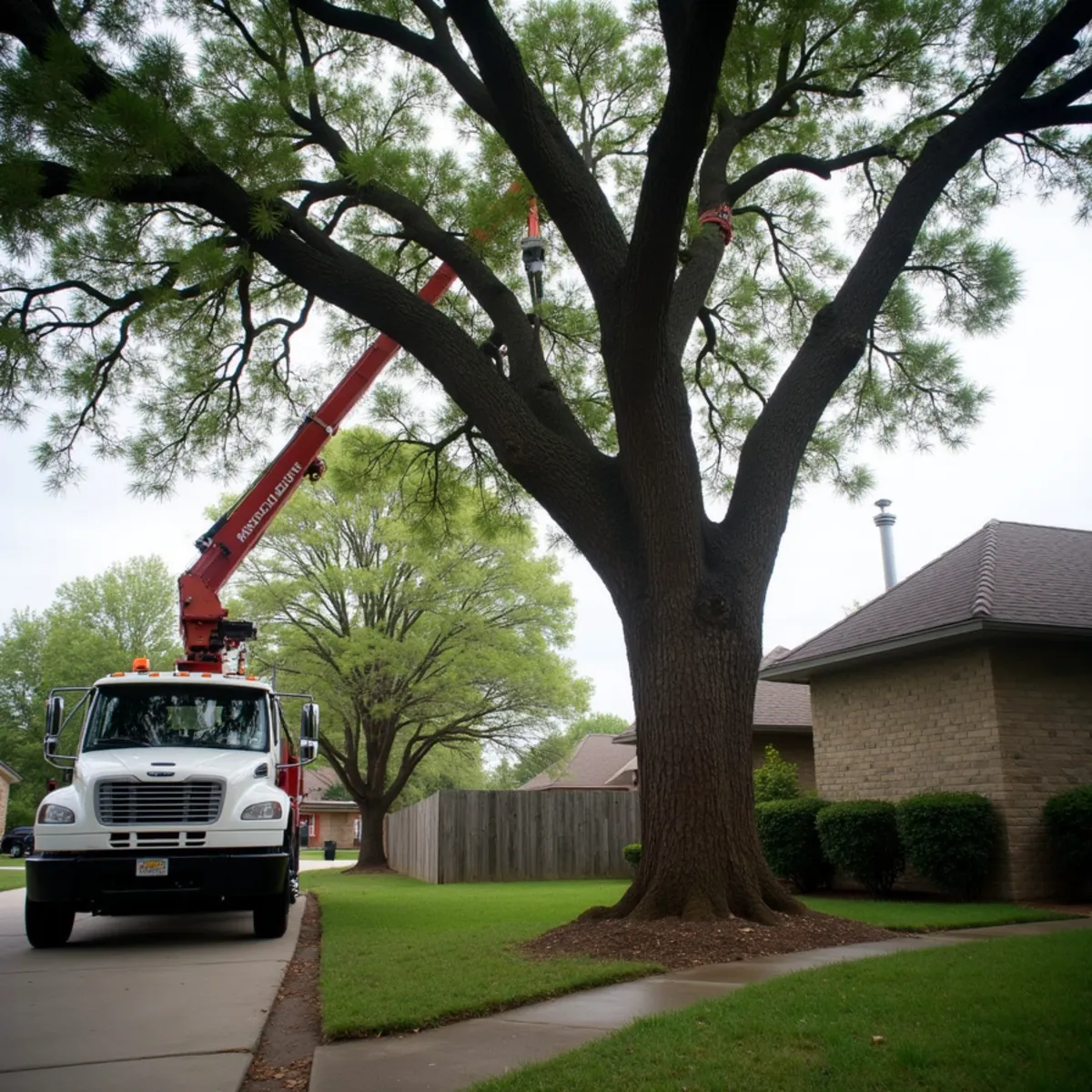 Tree removal and crane rigging in San Leanna TX