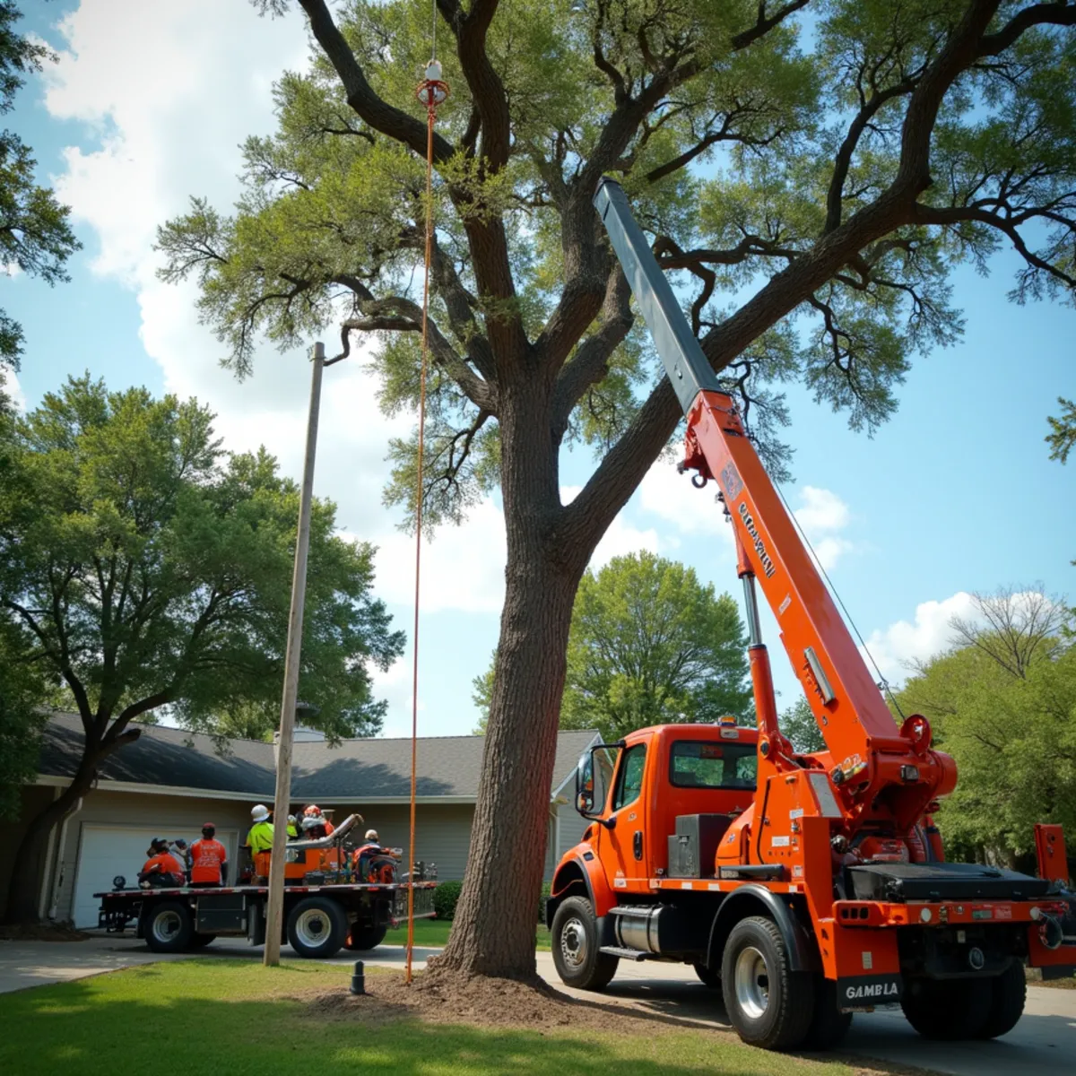 Tree removal and crane rigging in San Marcos TX