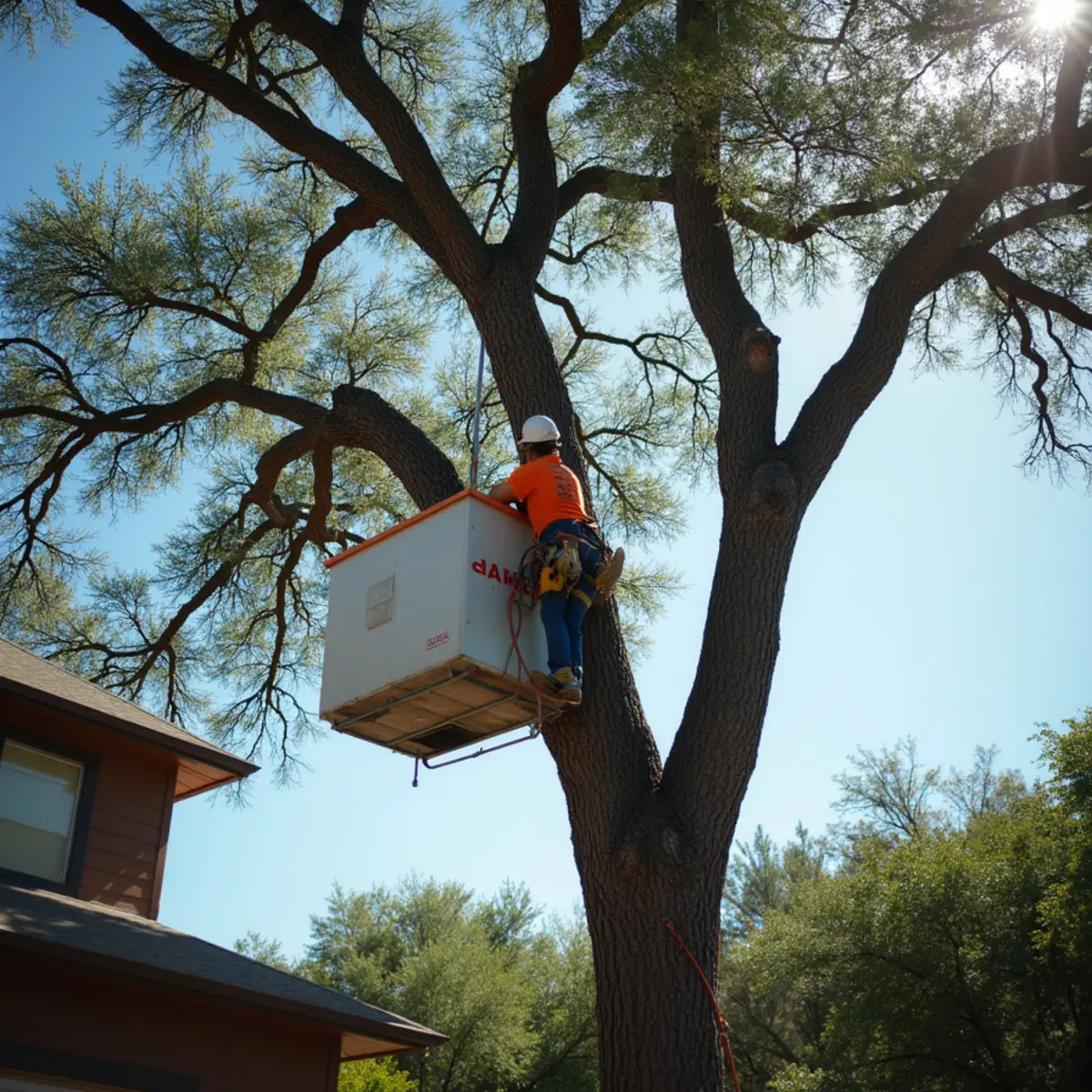 Tree removal and crane rigging in Sunset Valley TX