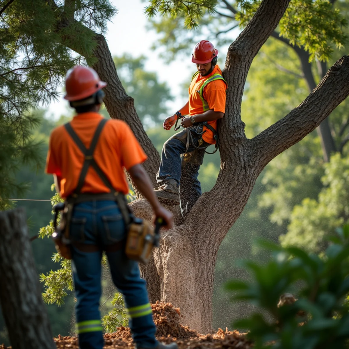 Emergency storm debris chipping and yard cleanup in Travis County TX