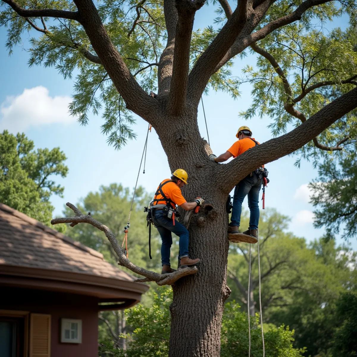 Tree removal and crane rigging in West Lake Hills TX