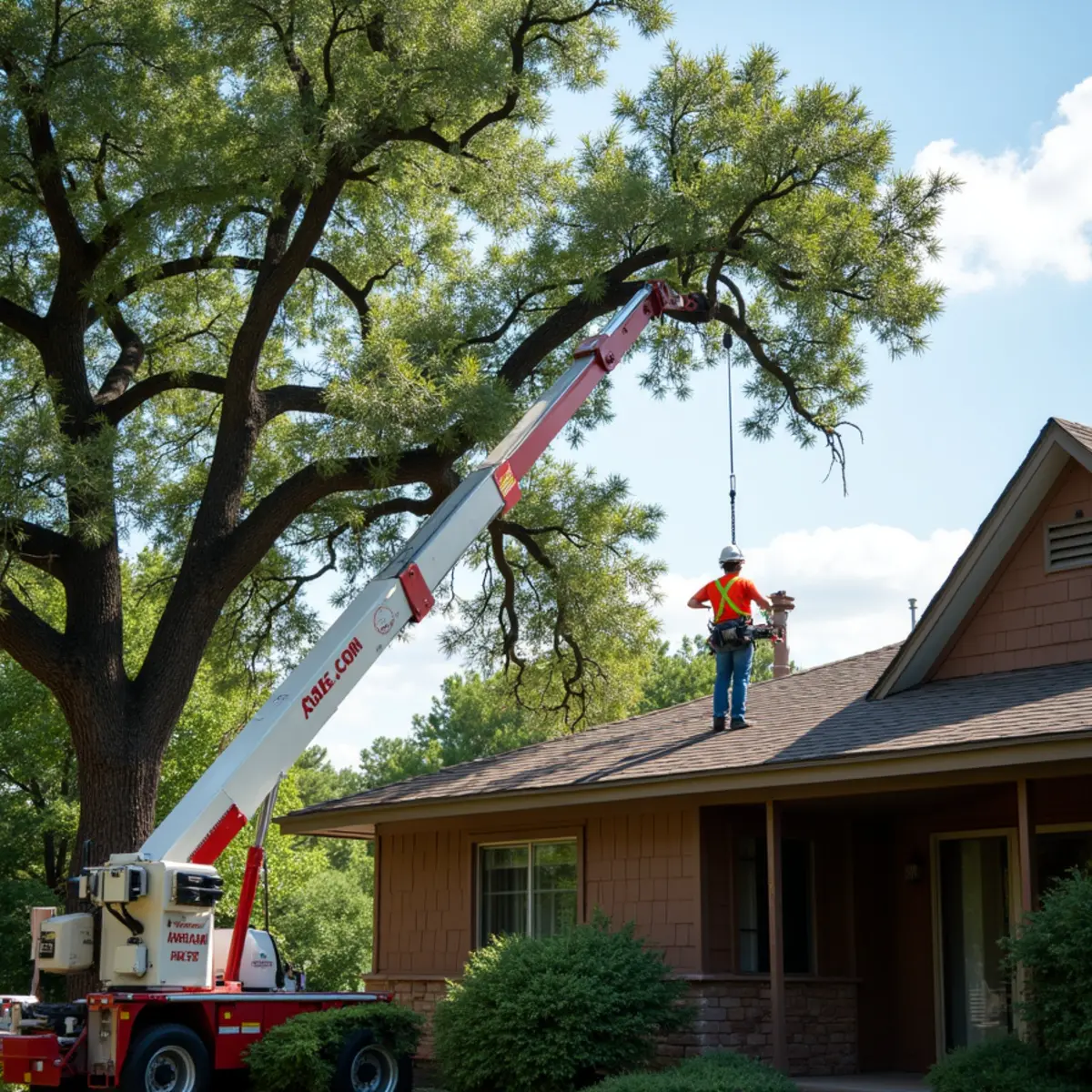 Tree Removal safety equipment and site protection